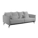 Ver imagem 3 de Sofá Living 2 Lugares 220cm com Base de Ferro Tecido Boulé Acácia Cinza