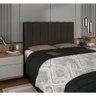 Painel Cabeceira Estofada Carla Box Casal 140cm Veludo Marrom - 3
