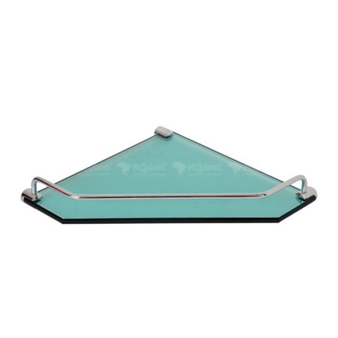 Porta Shampoo de Canto em vidro 8mm - Vildrex - Verde