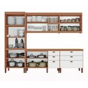 Ver imagem 2 de Cozinha Completa Modulada Jessica 100% MDF com 2 Balcões Independentes 10 Portas e 6 Gavetas Tuboarte