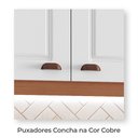 Ver imagem 5 de Cozinha Completa Modulada Jessica 100% MDF com 2 Balcões Independentes 10 Portas e 6 Gavetas Tuboarte