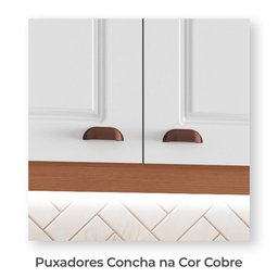 Cozinha Completa Modulada Jessica 100% MDF com 2 Balcões Independentes 10 Portas e 6 Gavetas Tuboarte - 5