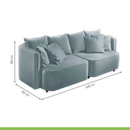Sofá Liverpool Bipartido Mm Top 160Cm - 3