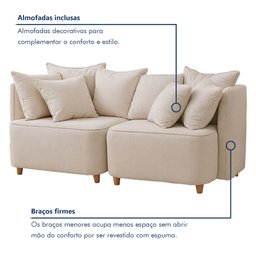 Sofá Liverpool Bipartido Mm Top 160Cm - 7