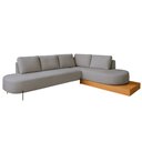 Ver imagem 3 de Sofá de Canto Boreal Base de Madeira Direito Bouclé