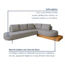 Ver imagem 6 de Sofá de Canto Boreal Base de Madeira Direito Bouclé