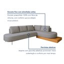 Ver mais imagens de Sofá de Canto Boreal Base de Madeira Direito Bouclé