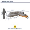 Ver imagem 4 de Sofá de Canto Boreal Base de Madeira Direito Bouclé