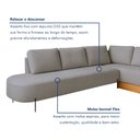 Ver imagem 7 de Sofá de Canto Boreal Base de Madeira Direito Bouclé