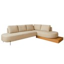 Ver imagem 3 de Sofá de Canto Boreal Base de Madeira Direito Bouclé