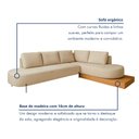 Ver imagem 6 de Sofá de Canto Boreal Base de Madeira Direito Bouclé