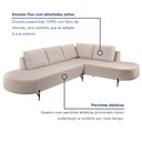 Ver imagem 5 de Sofá de Canto Boreal Base de Ferro Direito Bouclé