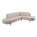 Ver imagem 2 de Sofá de Canto Boreal Base de Ferro Direito Bouclé