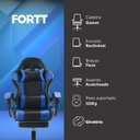 Ver imagem 7 de Cadeira Gamer Snake Lancaster Azul - Cgf001-a