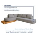 Ver imagem 5 de Sofá de Canto Boreal Base de Madeira Esquerdo Bouclé