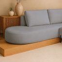 Ver imagem 4 de Sofá de Canto Boreal Base de Madeira Esquerdo Bouclé