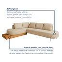 Ver imagem 5 de Sofá de Canto Boreal Base de Madeira Esquerdo Bouclé