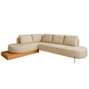 Ver imagem 2 de Sofá de Canto Boreal Base de Madeira Esquerdo Bouclé