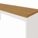 Ver imagem 4 de Escrivaninha Pés Painel 1,80 m X 0,60 m Escritório e Home Office 100% MDF F5 Office Cor:Freijó