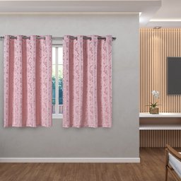 Cortina Jacquard Royal 2,80 M X 1,60 M - Rosê - 2