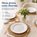 Ver imagem 4 de Kit 6 Pratos Rasos Duralex Branco Design Clássico