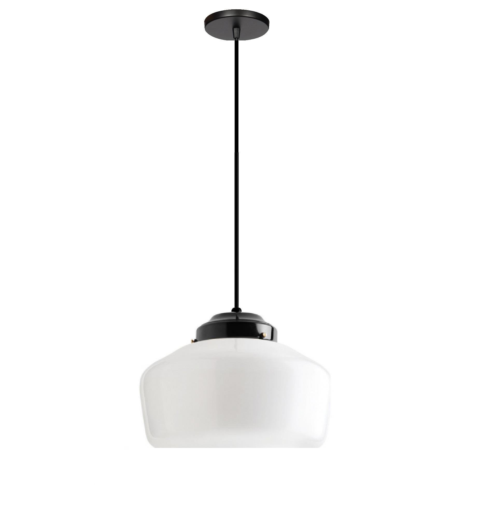 Kit 3 Lustre Pendente Retro Globo Vidro Bala Leitosa 10x24 - 1