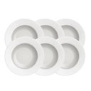 Ver imagem 1 de Kit Prato Fundo Tramontina Maria Augusta em Porcelana 23 Cm 06 Peças Tramontina