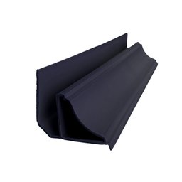 Meia Cana Revestimento PVC Preto 3m Bariri - 1