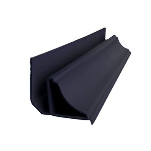 Meia Cana Revestimento PVC Preto 3m Bariri