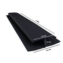 Ver imagem 4 de Emenda Rígida PVC Perfil H 4,5CMX3M Preto Bariri