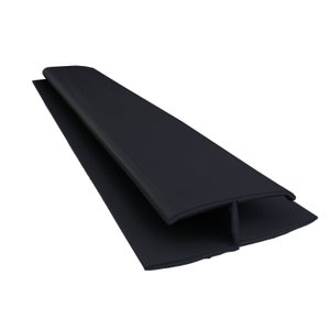 Emenda Rígida Pvc Perfil H Preto 3m Bariri