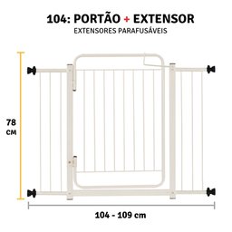Grade Portão Cachorro e Criança 104 a 109: - 3