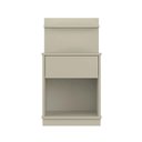 Ver imagem 3 de Mesa de Cabeceira 40x74cm com 1 Gaveta e Prateleira Mavie Patrimar Off White