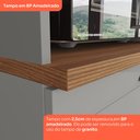 Ver imagem 7 de Balcão para Cozinha 2 Portas 80cm com Tampo Emily Espresso Móveis Cinza/Nature
