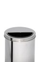 Ver imagem 4 de Lixeira de Inox 25l com Aro Meia Lua 24x50
