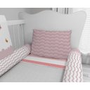 Ver imagem 4 de Kit Berço Enxoval de Bebê Arco Íris Rosa Borboletas - Kt569