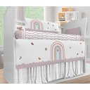 Ver imagem 3 de Kit Berço Enxoval de Bebê Arco Íris Rosa Borboletas - Kt569