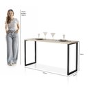 Ver imagem 3 de Mesa de Jantar Industrial 120x45cm para 2 Lugares Klm Móveis