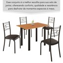 Ver imagem 2 de Conjunto Sala de Jantar Mila 4 Cadeiras Ella Preto Liso