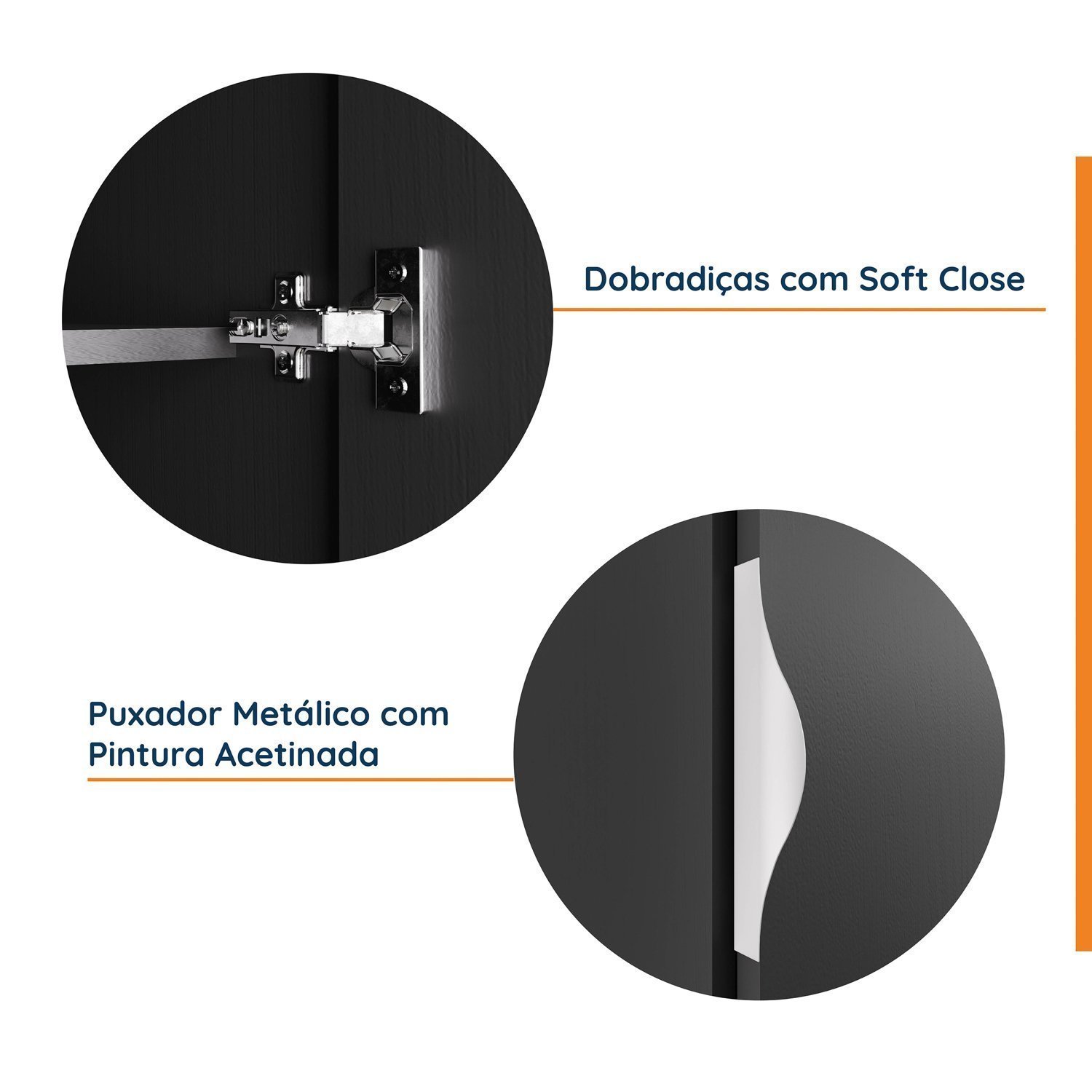 Guarda Roupa Modulado de Canto 9 Portas 5 Peças com Escrivaninha Hera CabeCasa MadeiraMadeira - 16