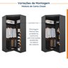 Guarda Roupa Modulado de Canto 9 Portas 5 Peças com Escrivaninha Hera CabeCasa MadeiraOriginals - 11