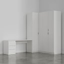 Ver imagem 6 de Guarda Roupa Modulado 4 Portas 3 Peças com Escrivaninha Hera CabeCasa MadeiraOriginals