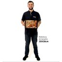 Ver imagem 2 de Quadro Decorativo Caixa Leão Tacolado Moldura Caixa 3cm Freijó sem Vidro 20 X 30cm