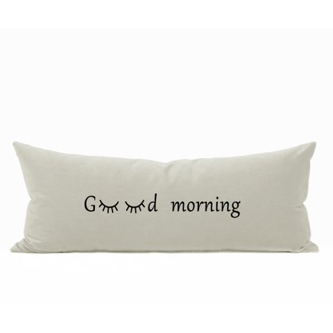 Travesseiro de Corpo Body Pillow Natural 40x130cm Good Morning Fastlar Capa Body Pillow Capa com Enc