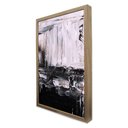 Ver imagem 4 de Quadro Decorativo Abstrato Black White em Moldura Caixa Tacolado Moldura Trad 1cm Preta com Vidro 20