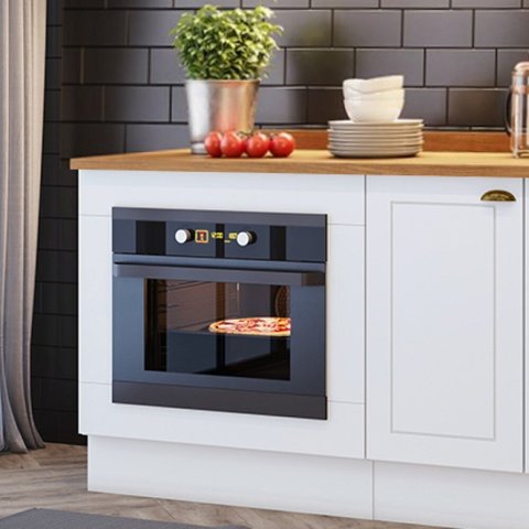 Balcão Forno Embutir com Tampo Emily Espresso Móveis