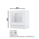 Ver imagem 3 de Balcão Forno Embutir com Tampo Emily Espresso Móveis