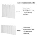 Ver imagem 6 de Cabeceira Painel Cama Casal Box Nuvem Suede Sandy 140 cm:Branco