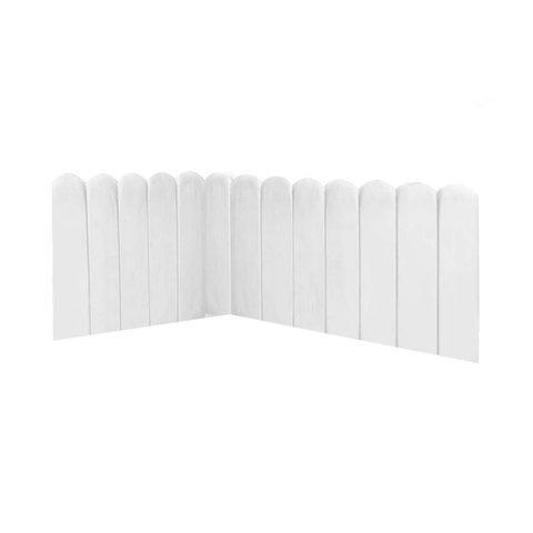 Cabeceira Painel Cama Casal Box Nuvem Suede Sandy 140 cm:Branco