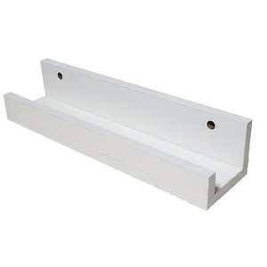 Kit 2 Prateleiras Quadros - Branca - 600 X 100 X 75